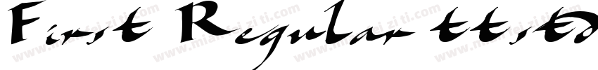 First Regular ttstd字体转换